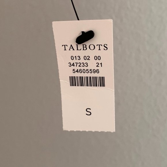 TALBOTS EMBROIDERED Lawn Party Tee, Pink Heather, Small (S) - Picture 5 of 5